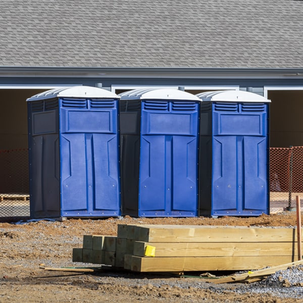 are there any restrictions on where i can place the porta potties during my rental period in Saranac